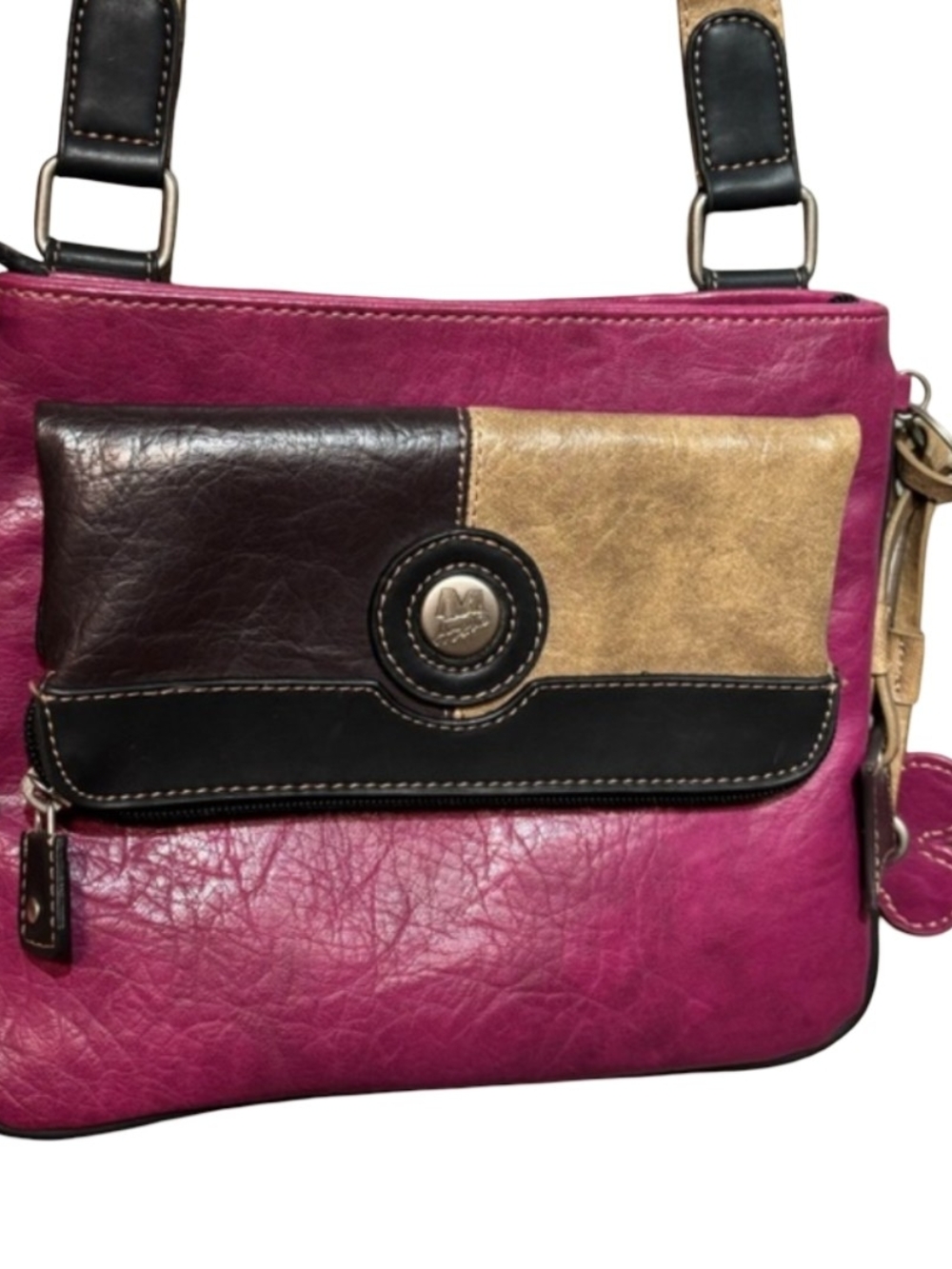 Mouflon Canada Leather Clutch Crossbody Shoulder Bag Purse Vintage Pouch